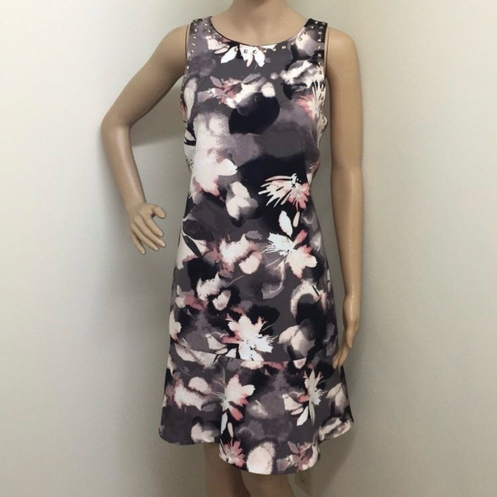 Ellen Tracy Sleeveless Flounce Hem Dress Size 8